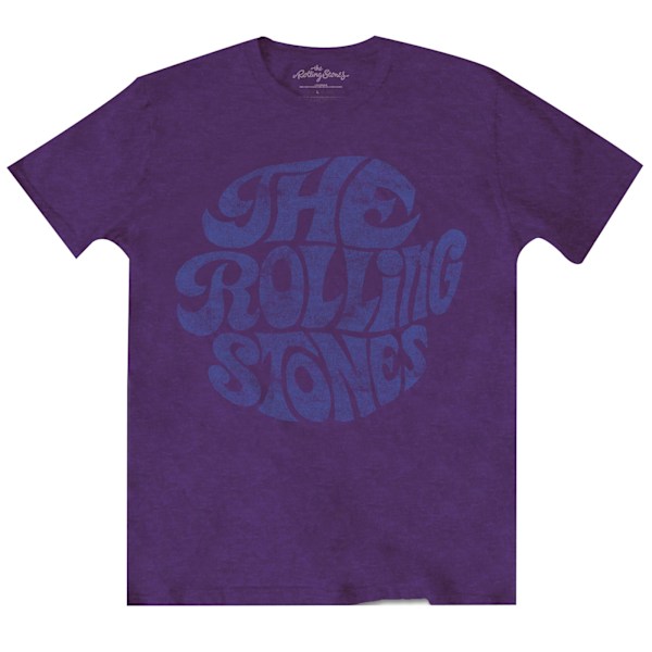 The Rolling Stones Unisex Vuxen 70-talets Vintage Logo T-Shirt XXL Pu Purple XXL