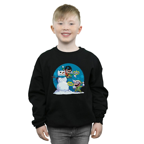 DC Comics Boys Super Friends Chillin Like A Villain Sweatshirt Black 7-8 Years