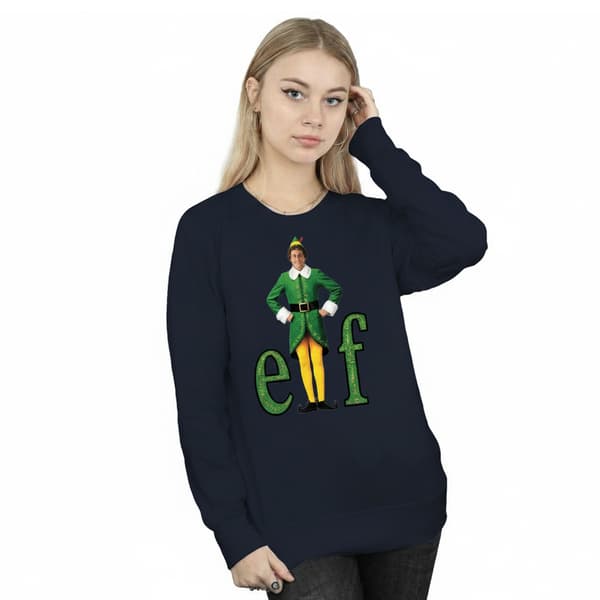Elf Dam/Dam Buddy Logo Tröja M Marinblå Navy Blue M