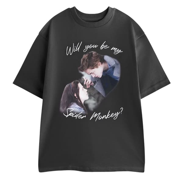 Twilight Dam/Dam Spindelapa Kortärmad T-shirt L Grå Grey L