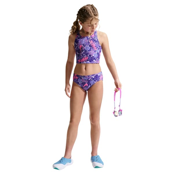 Nike Flickor Blommig Bikini Set 13 År Ljus Tistel Light Thistle 13 Years