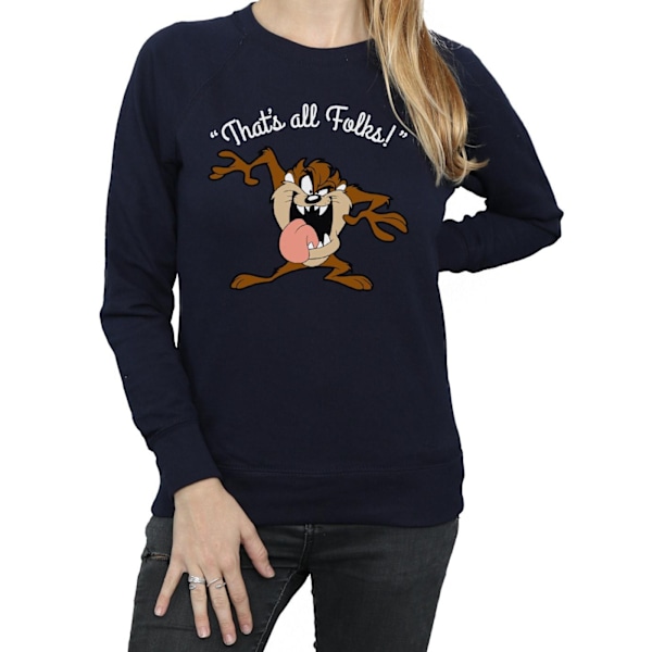 Looney Tunes Dam/Damer That´s All Folks Taz Sweatshirt XL N Navy Blue XL