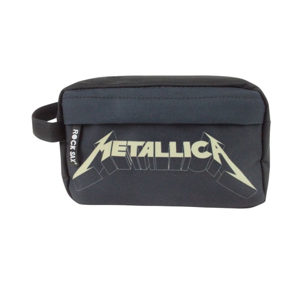 Rock Sax Officiell Unisex Metallica-logotyp tvättväska One Size Svart Black One Size