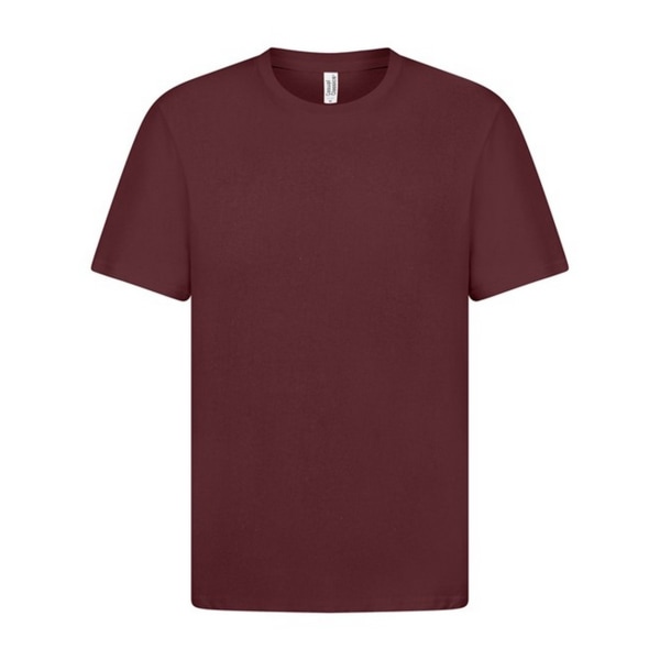 Casual Klassisk Ringspun T-shirt för män M Rödbrun Maroon M