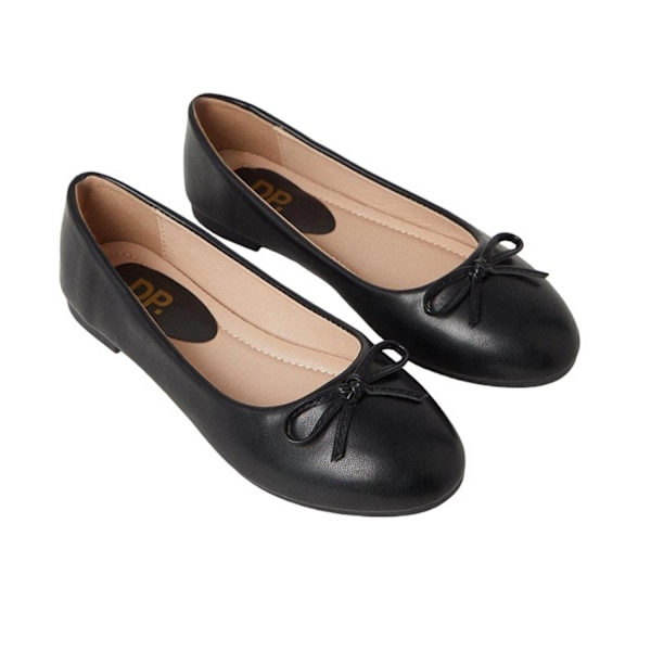 Dorothy Perkins Damskor/Damer Penelope Ballettskor med Rosett Storlek 8 UK Svart Black 8 UK