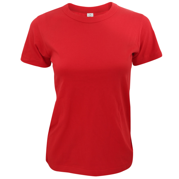 B&C Exact 190 T-shirt dam / Kortärmad dam T-shirts XS Röd Red XS