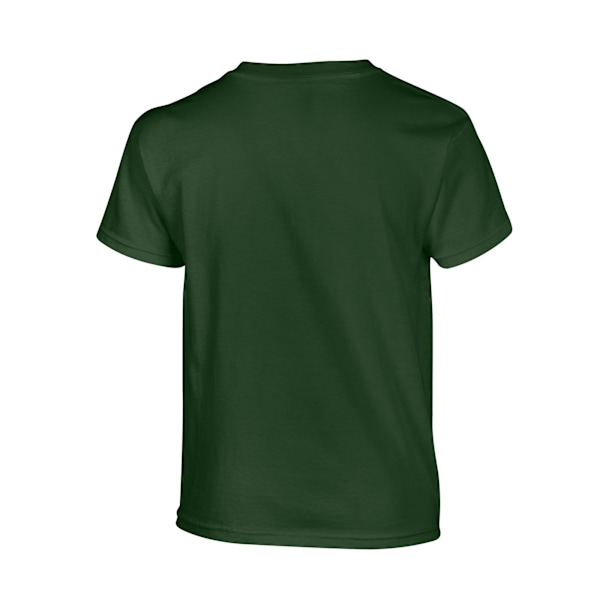 Gildan T-shirt i Tjock Bomull för Barn/Ungdomar Storlek L Skogsgrön Forest L