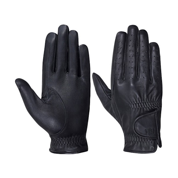 Hy5 Vuxna Läder Ridhandskar XS Svart Black XS