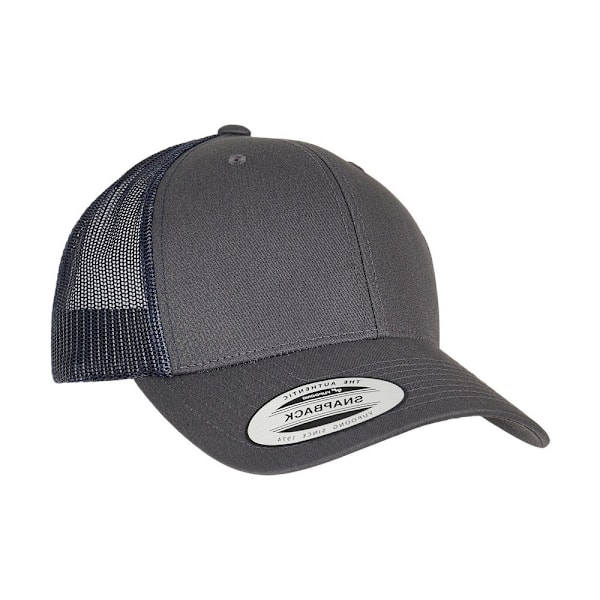 Flexfit Unisex Adult Retro Two Tone Trucker Cap One Size Charco Charcoal/Navy One Size