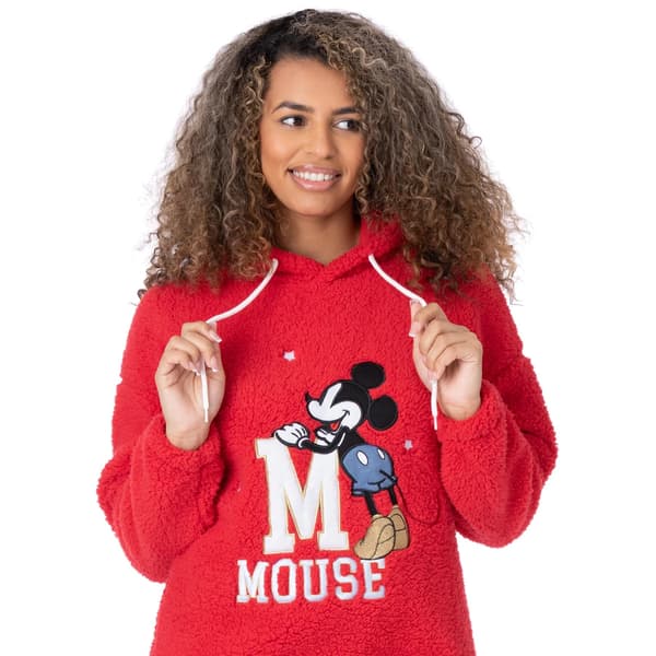 Mickey Mouse Pyjamas i Borg för Dam/Kvinna, S, Röd Red S