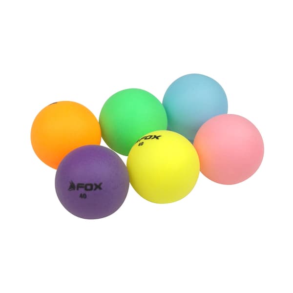 Fox TT Multifärgade Bordtennisbollar Set (6-pack) En Storlek Multicoloured One Size