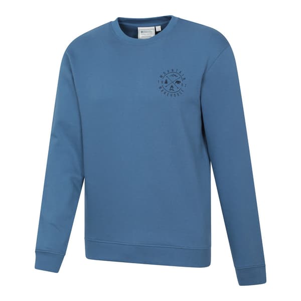 Mountain Warehouse Mountain Crew Neck Sweatshirt för män S Blå Blue S