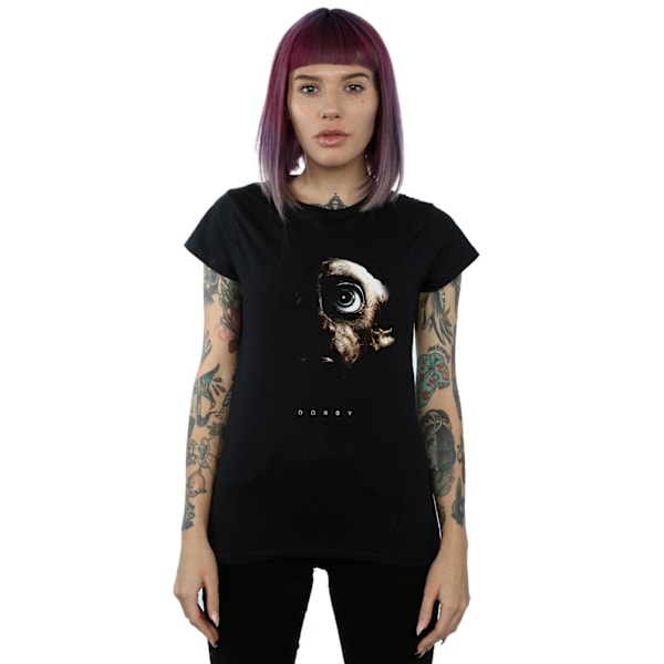 Harry Potter Dam/Kvinnor Dobby Porträtt Bomull T-shirt L Svart Black L
