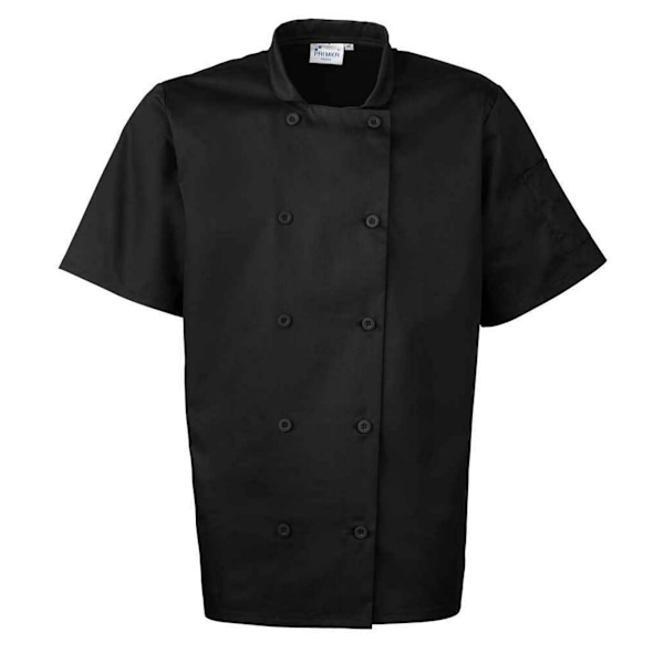 Premier Kortärmad Kockjacka Herr L Svart Black L