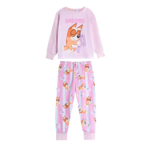 Bluey Flickor Bluey & Bingo Lång Pyjamas Set (2-pack) 3-4 år Pink/Blue 3-4 Years