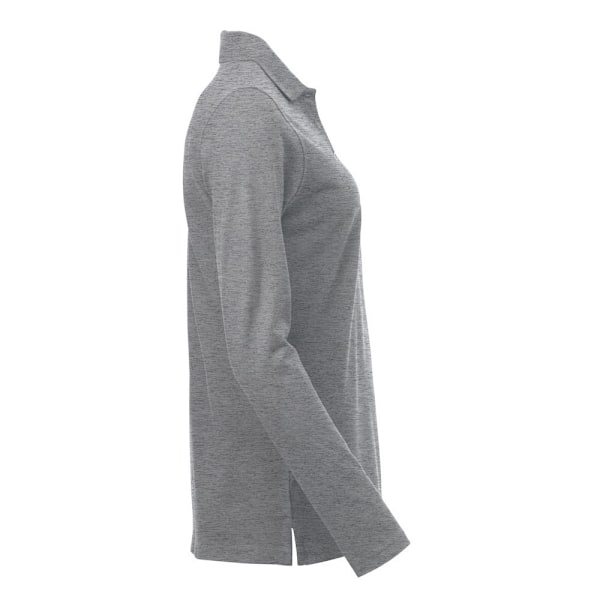 Clique Dam/Kvinnor Klassisk Marion Melange Långärmad Polo S Grey Melange M