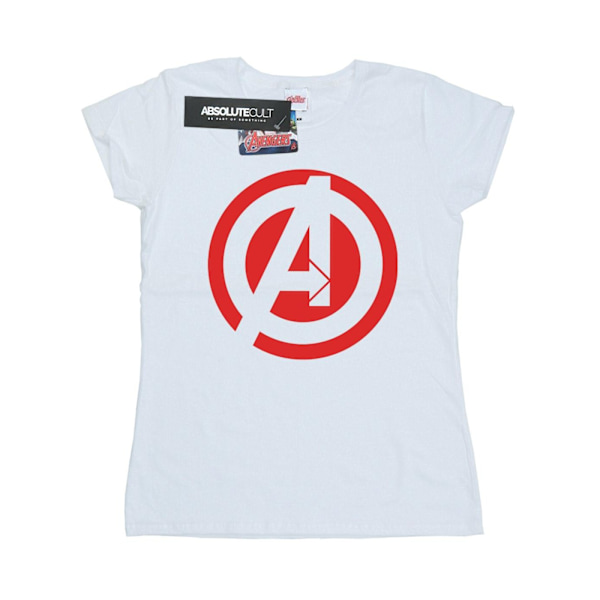 Marvel Womens/Ladies Avengers Assemble Solid A Logo Bomull T-Sh White XL