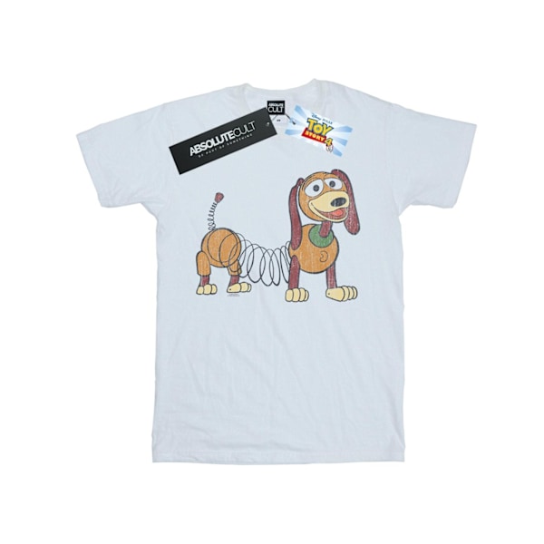 Disney Pojkar Toy Story 4 Slinky Pose T-Shirt 7-8 År Vit White 7-8 Years