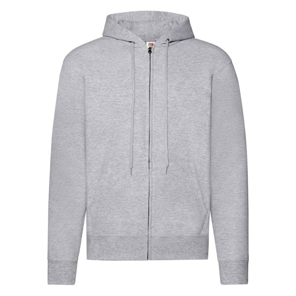 Fruit Of The Loom Classic Heather Zipped Hoodie M Heather Heather Grey M