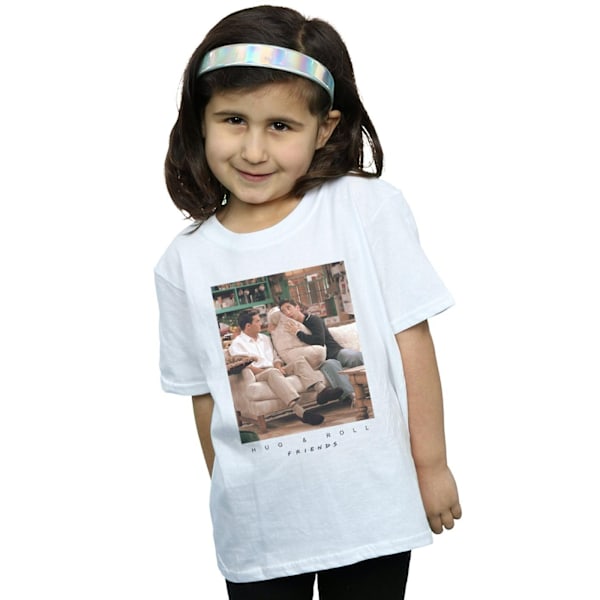 Friends Girls Hug And Roll Bomull T-shirt 7-8 År Vit White 7-8 Years