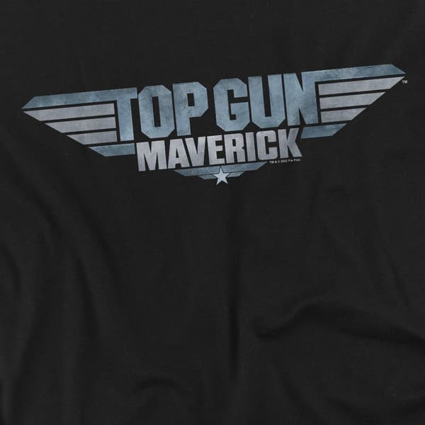 Top Gun: Maverick Herr Logo T-Shirt M Svart Black M