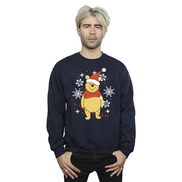 Disney Winnie The Pooh Vinterönskningar Sweatshirt L Marinblå Navy Blue L