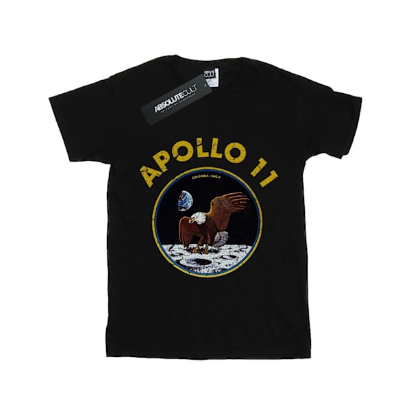 NASA Girls Classic Apollo 11 Bomull T-shirt 7-8 år Svart Black 7-8 Years