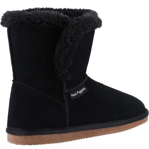 Hush Puppies Flickor Ashlynn Mocka Tofflor 3 UK Svart Black 3 UK