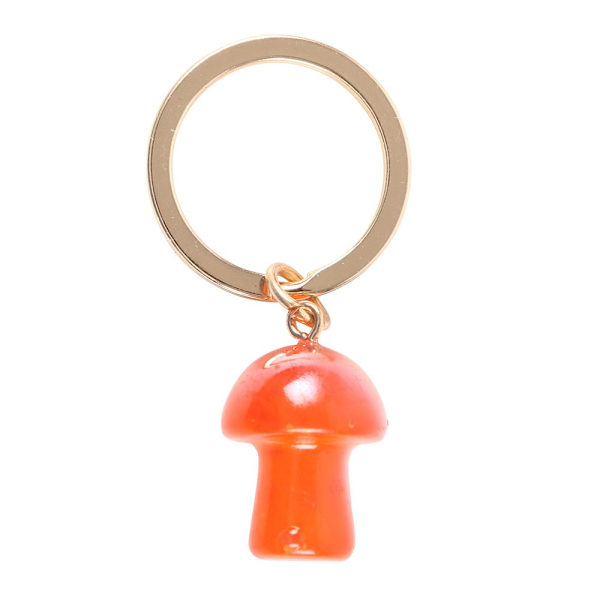 Something Different Aura Svampkristall Nyckelring Storlek One Oran Orange One Size