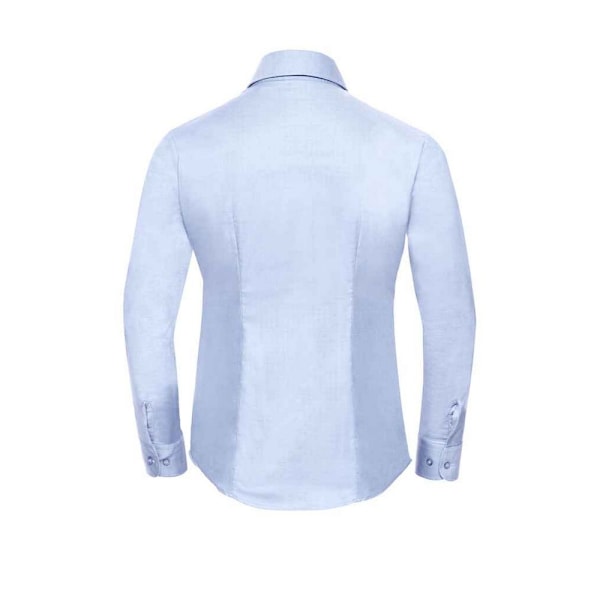 Russell Collection Dam/Kvinnor Oxford Långärmad Skjorta XS O Oxford Blue XS