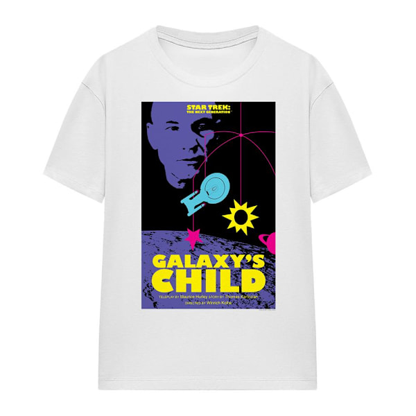 Star Trek Unisex Vuxen The Next Generation Säsong 4 Avsnitt 16 White L