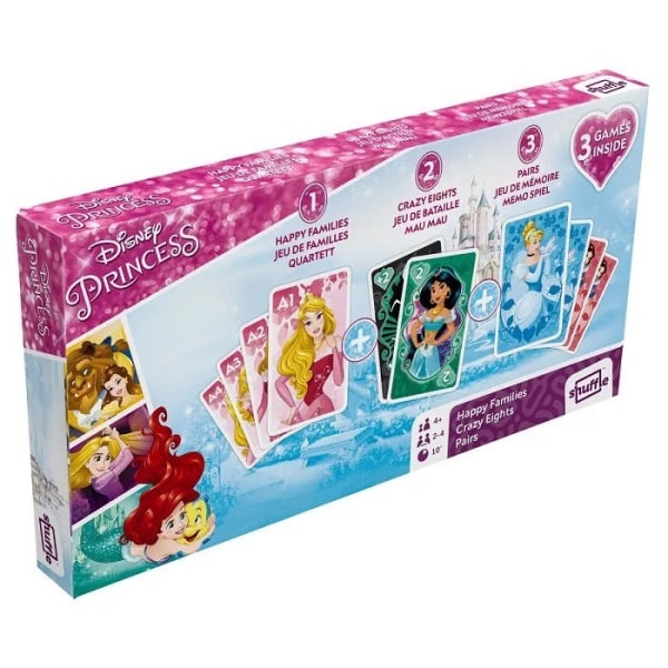 Disney Princess Characters Card Game One Size Flerfärgad Multicoloured One Size