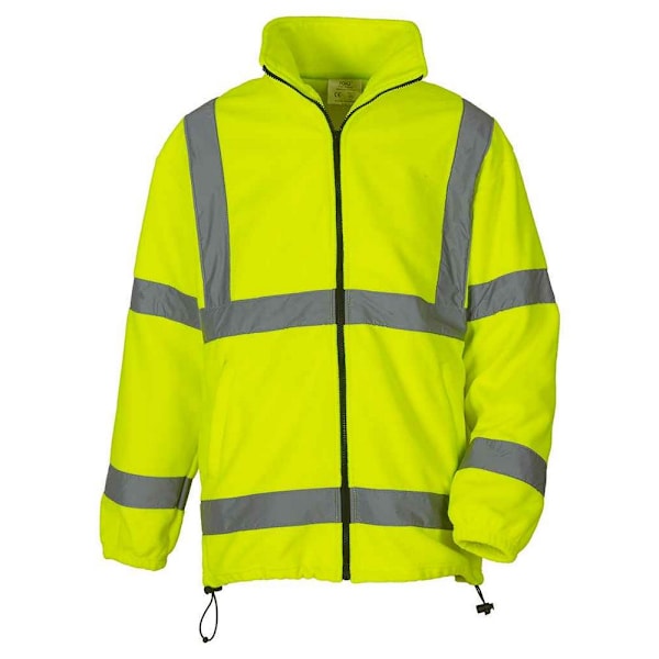 Yoko Unisex Vuxen Tungvikts Hi-Vis Fleecejacka M Gul Yellow M