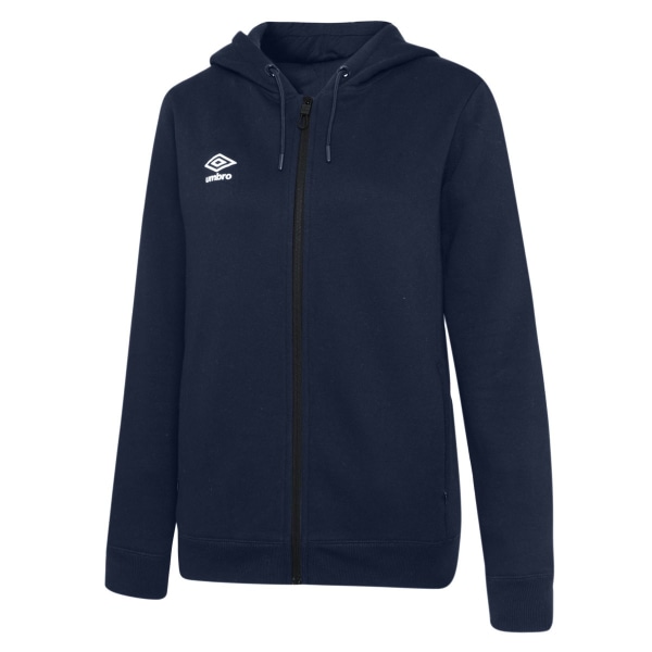 Umbro Dam/Ladies Club Fritid Hoodie med dragkedja S Marinblå/Vit Navy/White S