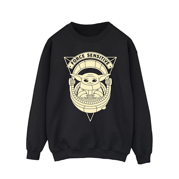 Star Wars The Mandalorian Grogu Force Sensitive Sweatshirt för män Black XL