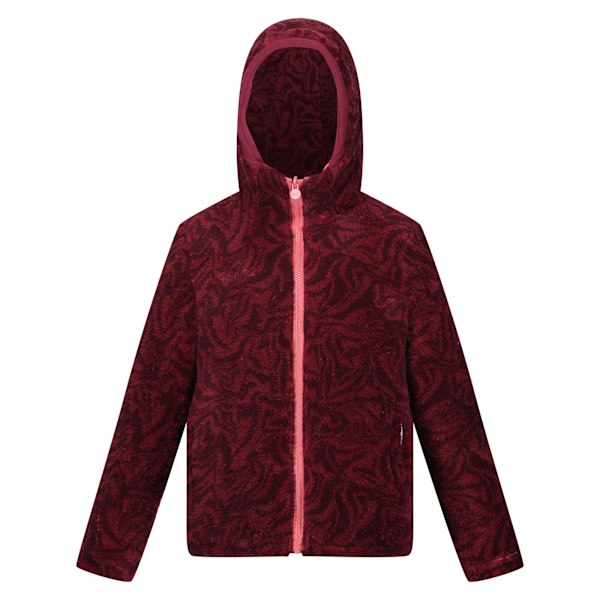 Regatta Barn/Barn Kyrell Zebra Print Vändbar Jacka 13 Mineral Red/Burgundy 13 Years