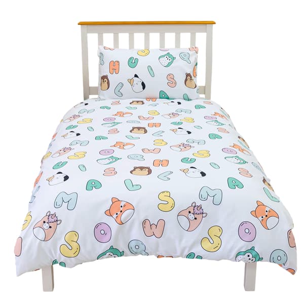 Squishmallows Figurer Vändbart Påslakanset Dubbel Vit/Multi White/Multicoloured Double