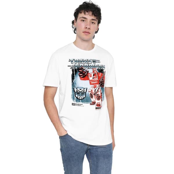Transformers Herr Blaster Box 40-års T-shirt 4XL Vit White 4XL