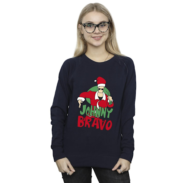 Johnny Bravo Dam/Damer Johnny Christmas Sweatshirt XXL Marinblå Navy Blue XXL