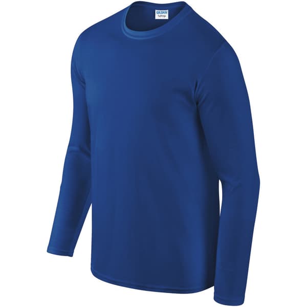 Gildan Herr Soft Style Långärmad T-shirt 3XL Marinblå Navy Blue 3XL