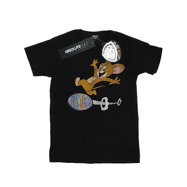 Tom And Jerry Dam T-shirt i bomull för kvinnor/damer, storlek XL Black XL