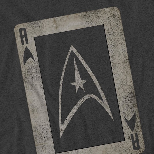 Star Trek Unisex Vuxen The Original Series Ace T-Shirt M Gråmelerad Charcoal M