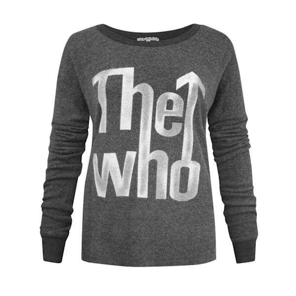 Junk Food Damkläder/Dam The Who Oversized Top M Charcoal Charcoal M