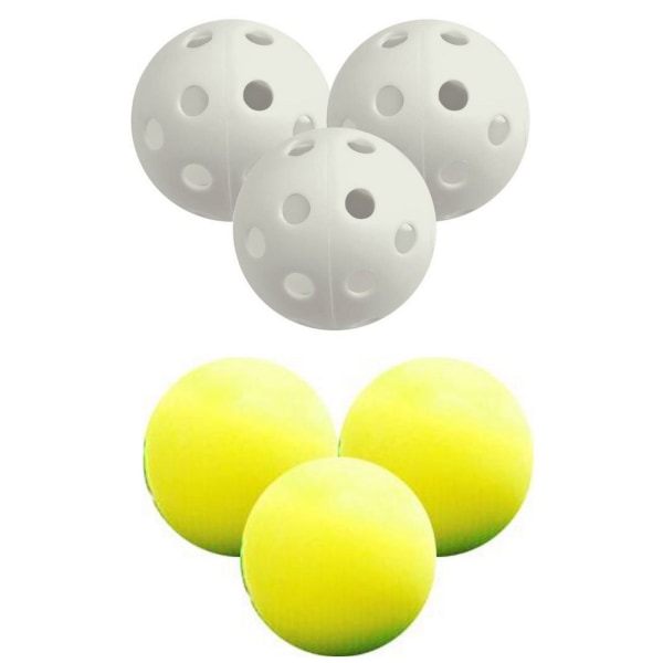 Longridge övningsgolfbollar (förpackning med 32) One Size Yellow/Whit Yellow/White One Size