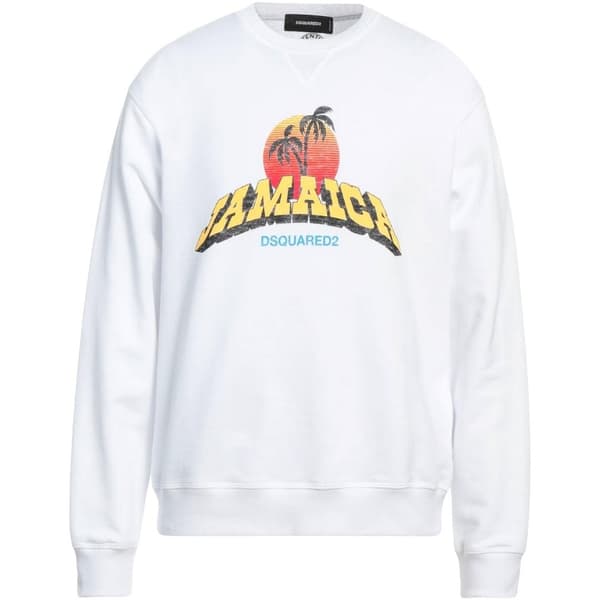 DSquared2 Unisex Vuxen Jamaica Sweatshirt M Vit White M