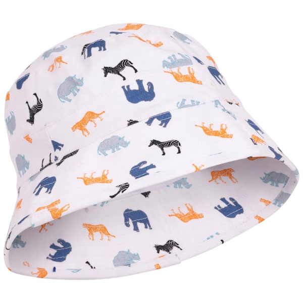 Trespass Zebdee Safari Animals Bucket Hat för barn 2-4 år White 2-4 Years