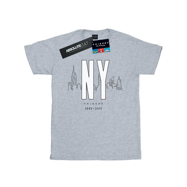 Friends Dam/Damer NY City Bomull Boyfriend T-Shirt M Sport Sports Grey M