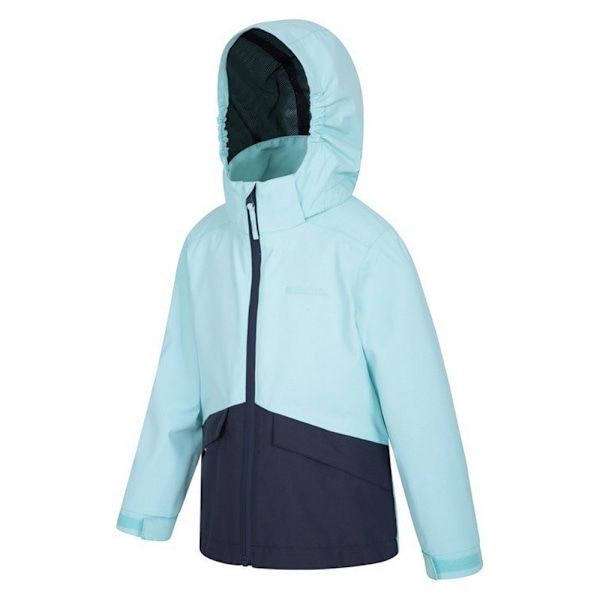 Mountain Warehouse Barnjacka Cloud Burst Vattentät för Barn/Barn Teal 2-3 Years