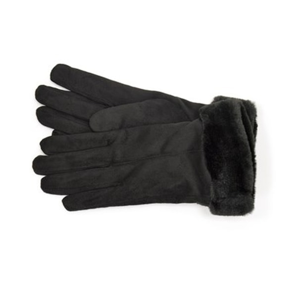 Foxbury Sherpa-fodrade handskar för dam/dam S/M Svart Black S/M