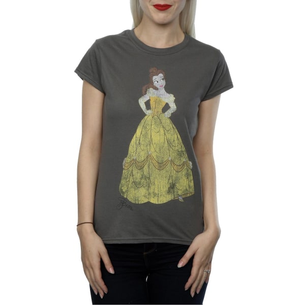 Disney Princess Dam/Dam Klassisk Belle Cotton T-shirt S Ch Charcoal S